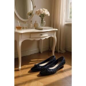 Paul Mayer Attitudes Quilted Cap Toe Pump NIB (New)